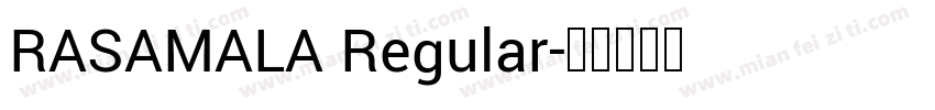 RASAMALA Regular字体转换